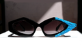 ART BLUE MATTER occhiale con installazione d'arte - CLARISSA OLIVERIO ART TO WEAR - CLARISSA OLIVERIO ART TO WEAR