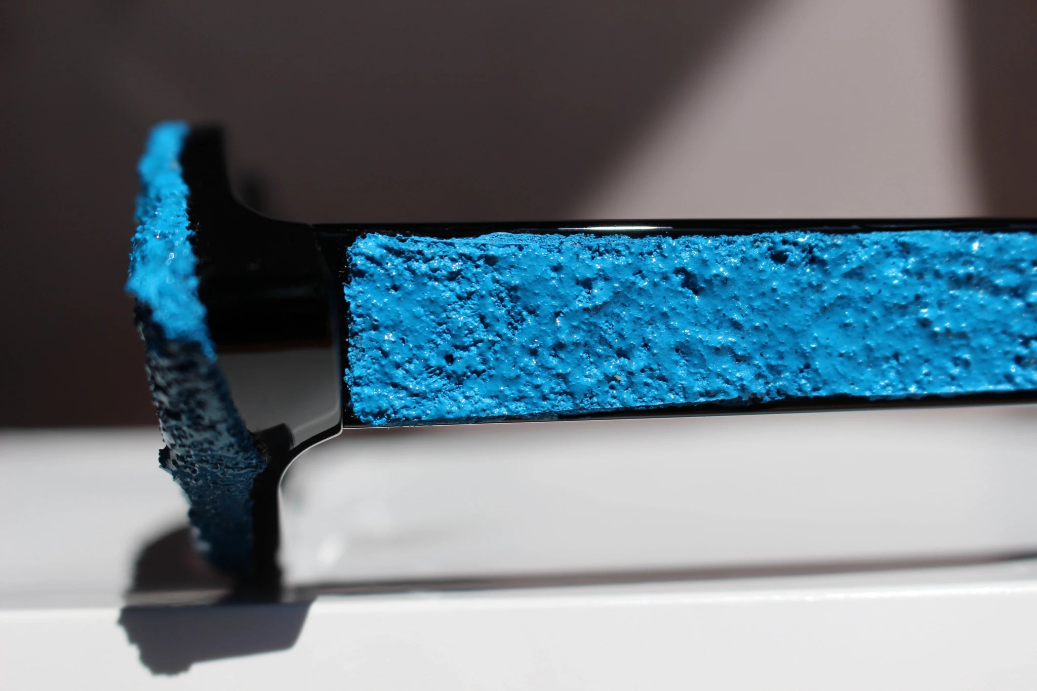 ART BLUE MATTER occhiale con installazione d'arte - CLARISSA OLIVERIO ART TO WEAR - CLARISSA OLIVERIO ART TO WEAR