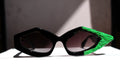 ART GREEN MATTER occhiale con installazione d'arte - CLARISSA OLIVERIO ART TO WEAR - CLARISSA OLIVERIO ART TO WEAR