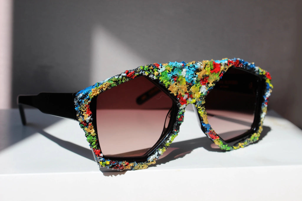 COSMO ART occhiale con installazione d'arte - CLARISSA OLIVERIO ART TO WEAR - CLARISSA OLIVERIO ART TO WEAR