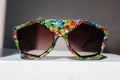 COSMO ART occhiale con installazione d'arte - CLARISSA OLIVERIO ART TO WEAR - CLARISSA OLIVERIO ART TO WEAR