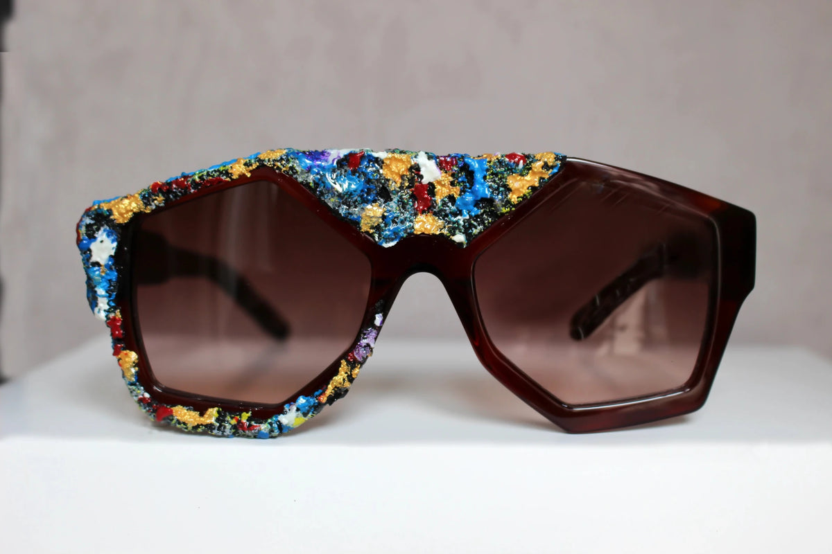 COSMO ART occhiale con installazione d'arte - CLARISSA OLIVERIO ART TO WEAR - CLARISSA OLIVERIO ART TO WEAR