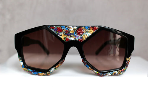 COSMO ART - VARIABILE 2 occhiale con installazione d'arte - CLARISSA OLIVERIO ART TO WEAR - CLARISSA OLIVERIO ART TO WEAR