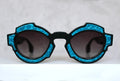 Ex Machina inserto in pelle di coccodrillo blu - CLARISSA OLIVERIO ART TO WEAR - CLARISSA OLIVERIO ART TO WEAR
