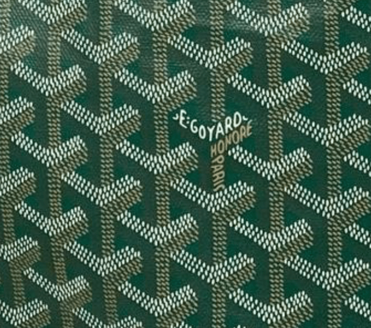Marzocco 3.0 Radical Mash-Up inserto upcycled in Tela Goyardine verde - maison Goyard - CLARISSA OLIVERIO ART TO WEAR - CLARISSA OLIVERIO ART TO WEAR