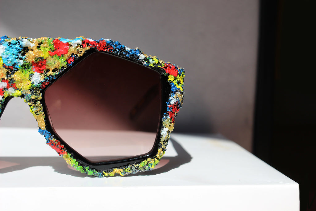 COSMO ART occhiale con installazione d'arte - CLARISSA OLIVERIO ART TO WEAR