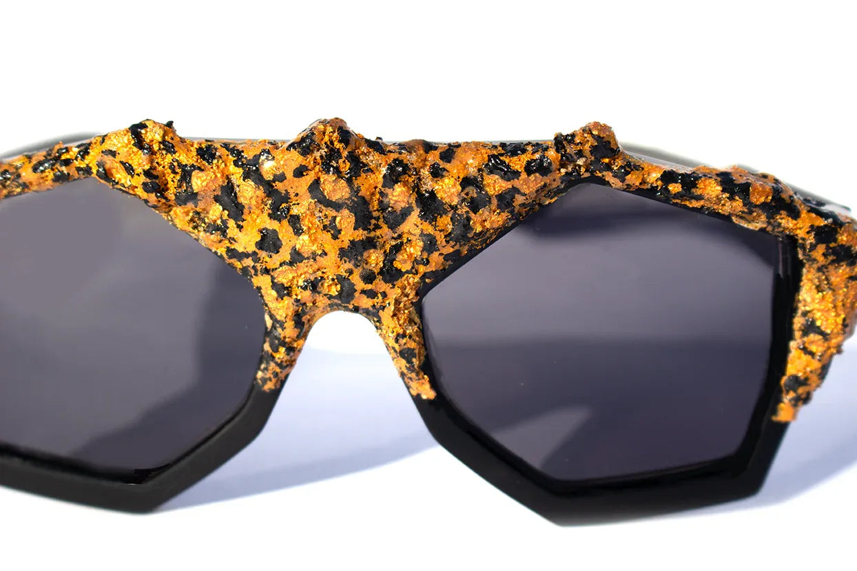 Vista frontale occhiali Art Wild Leopard 2 art to wear luxury