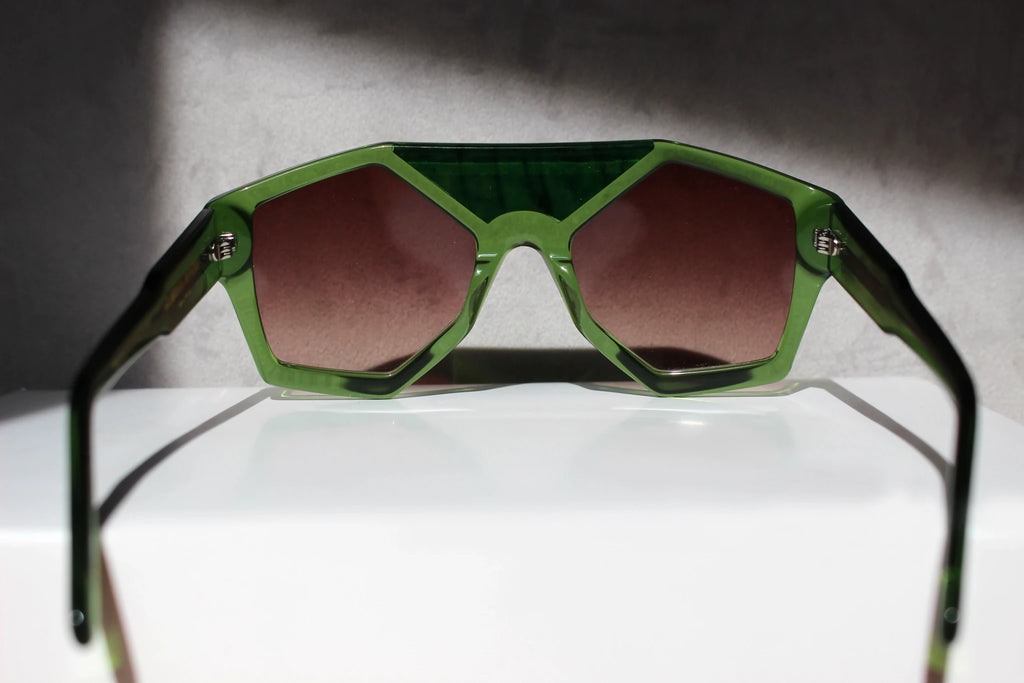 Marzocco Verde inserto in pelle di coccodrillo - CLARISSA OLIVERIO ART TO WEAR - CLARISSA OLIVERIO ART TO WEAR