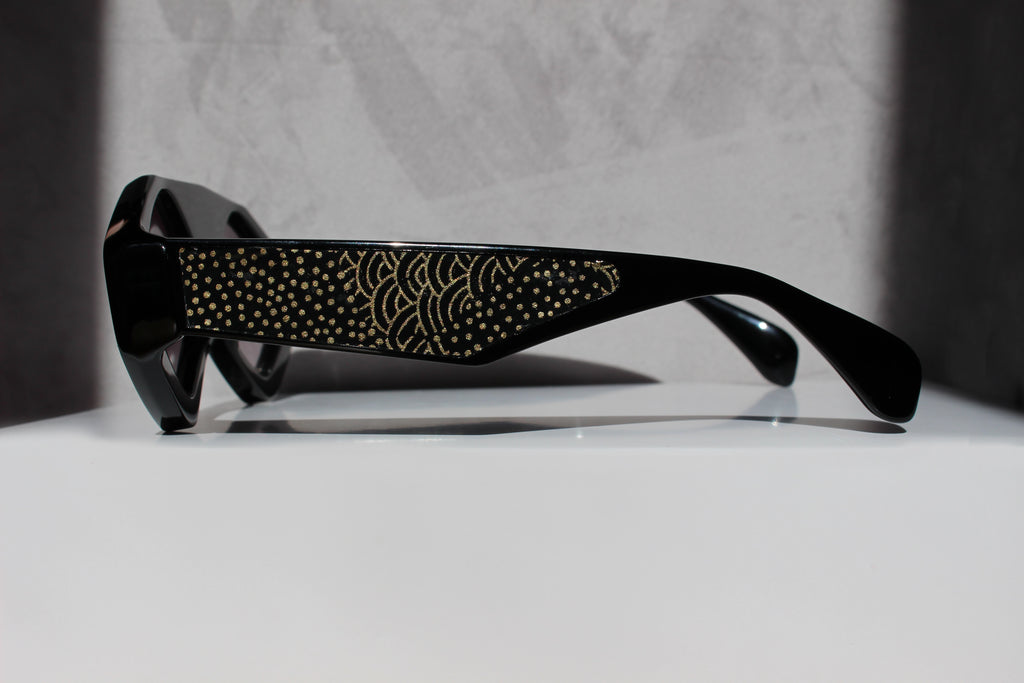 Marzocco 3.0 Nero inserto in carta washi - CLARISSA OLIVERIO ART TO WEAR