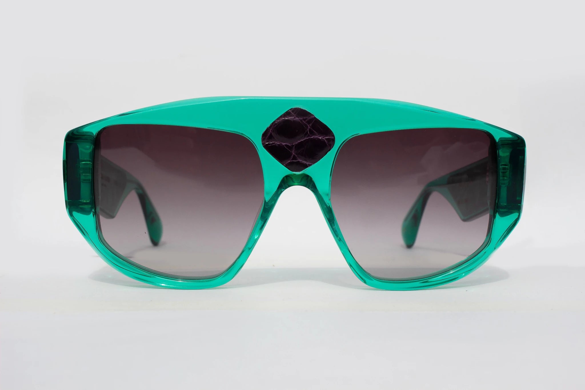 Michelangelo Verde - inserto in coccodrillo - CLARISSA OLIVERIO ART TO WEAR