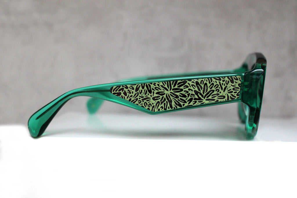 Michelangelo Verde inserto in carta washi giapponese - CLARISSA OLIVERIO ART TO WEAR - CLARISSA OLIVERIO ART TO WEAR