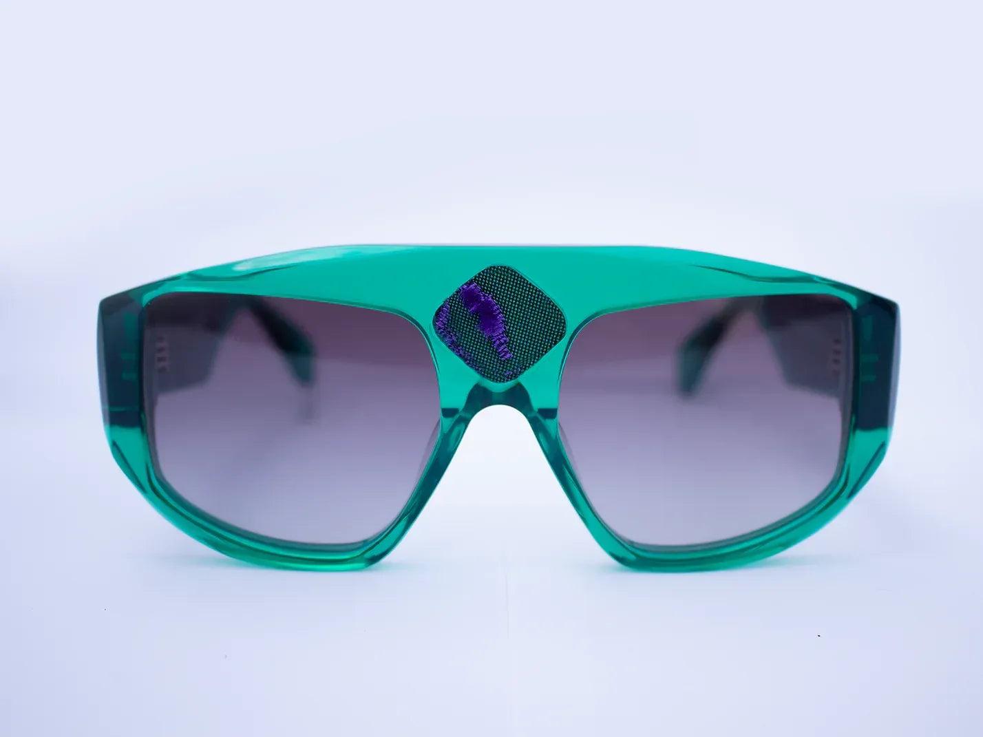 Michelangelo Verde - inserto in coccodrillo - CLARISSA OLIVERIO ART TO WEAR