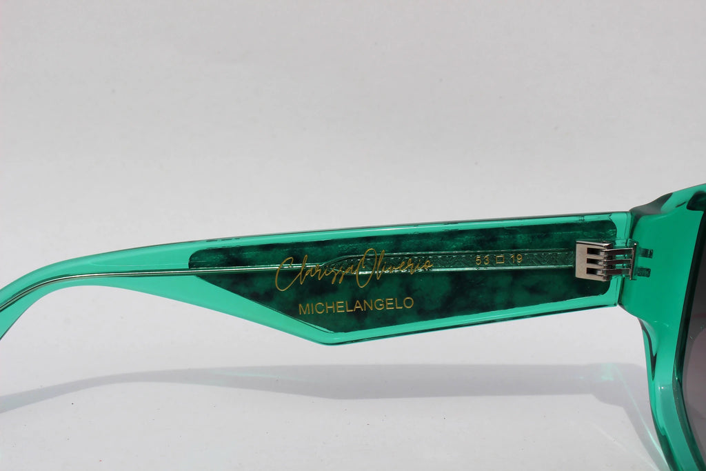 Michelangelo Verde - inserto in coccodrillo - CLARISSA OLIVERIO ART TO WEAR