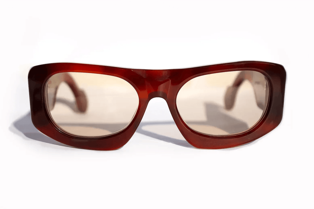 Ray Charles Marrone - inserto in coccodrillo - CLARISSA OLIVERIO ART TO WEAR