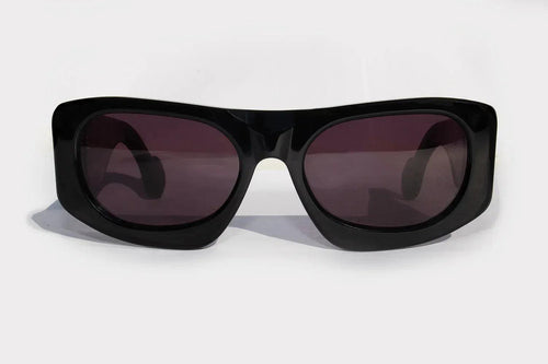 Ray Charles Nero - inserto in coccodrillo - CLARISSA OLIVERIO ART TO WEAR