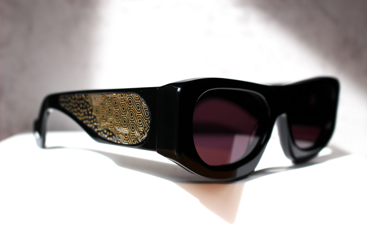 Ray Charles Black precious material inserts - CLARISSA OLIVERIO ART TO WEAR