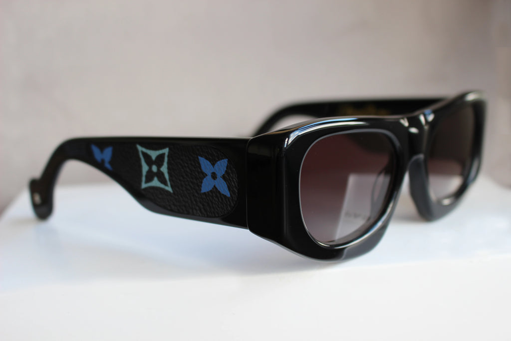 Ray Charles Radical Mash-Up upcycled insert in Canvas Monogram Louis Vuitton 33 colors Takashi Murakami - CLARISSA OLIVERIO ART TO WEAR