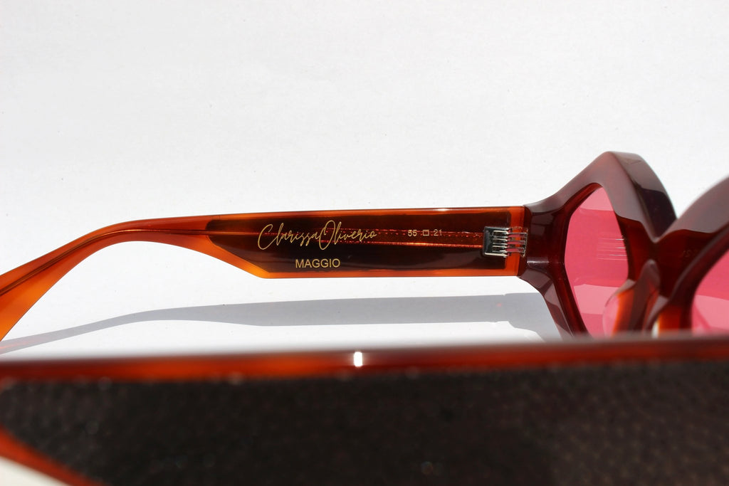 Roma Marrone - inserto in galuchat - CLARISSA OLIVERIO ART TO WEAR