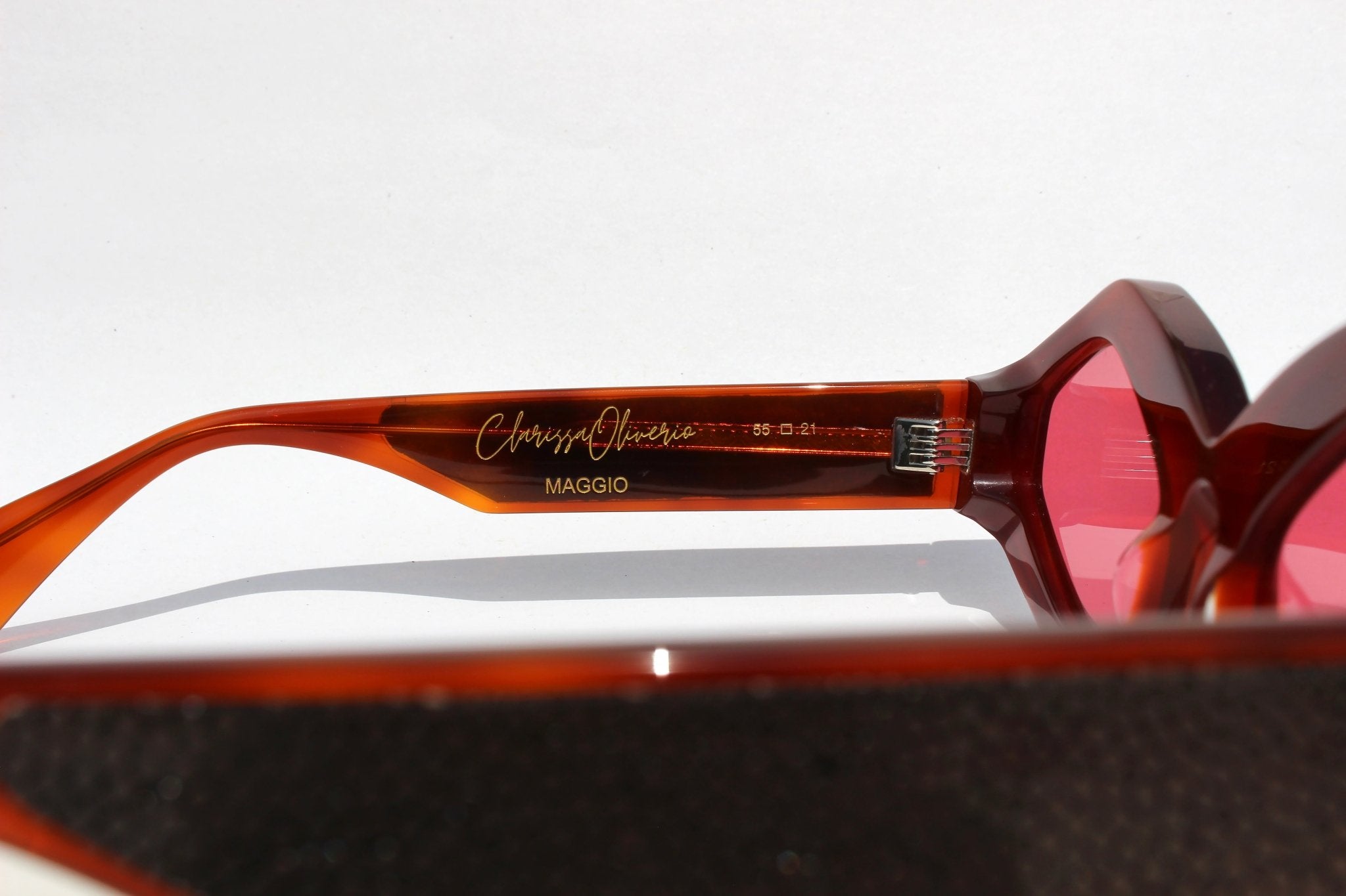 Roma Marrone - inserto in galuchat - CLARISSA OLIVERIO ART TO WEAR