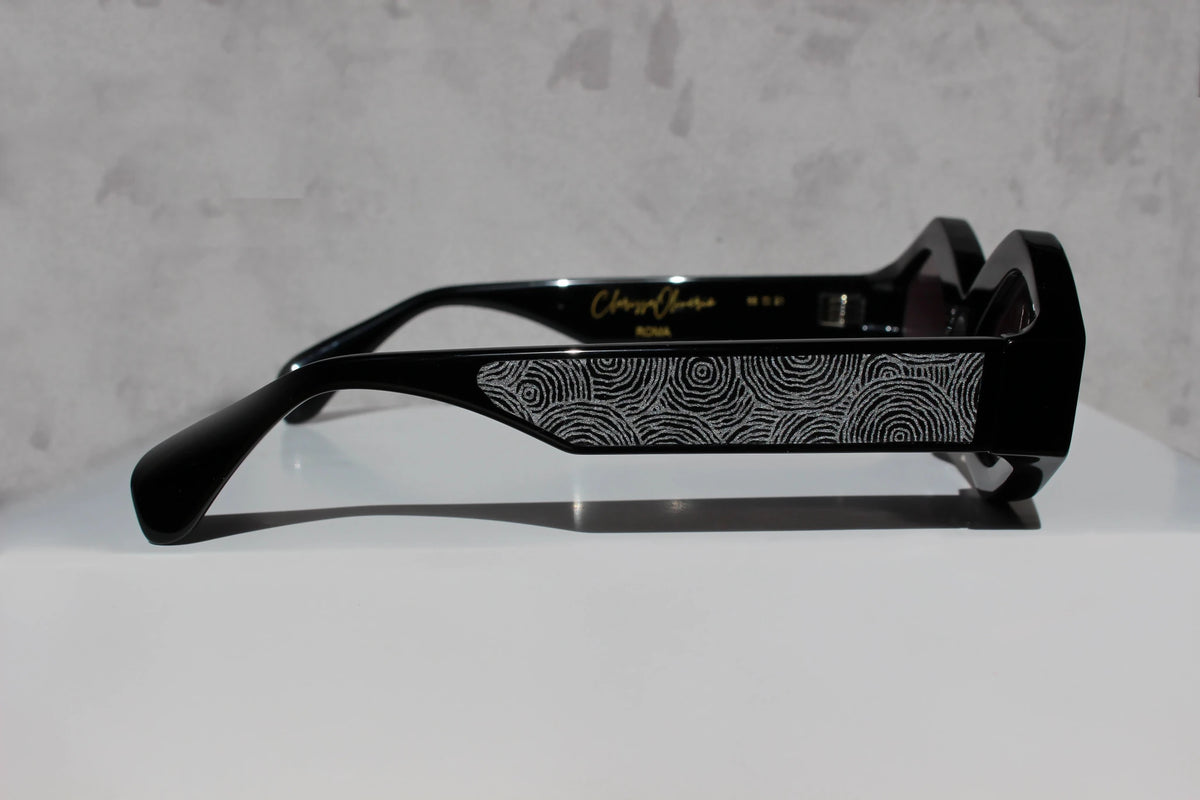 Roma Nero inserto in carta washi - CLARISSA OLIVERIO ART TO WEAR - CLARISSA OLIVERIO ART TO WEAR