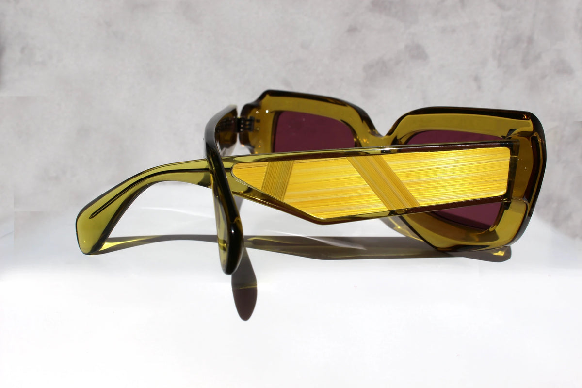 San Lorenzo Oro con inserto Art Déco giallo - CLARISSA OLIVERIO ART TO WEAR - CLARISSA OLIVERIO ART TO WEAR