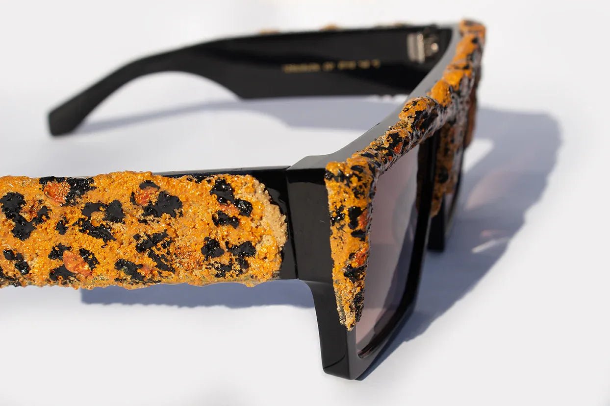 Vista laterale occhiali Art Wild Leopard eyewear italiano