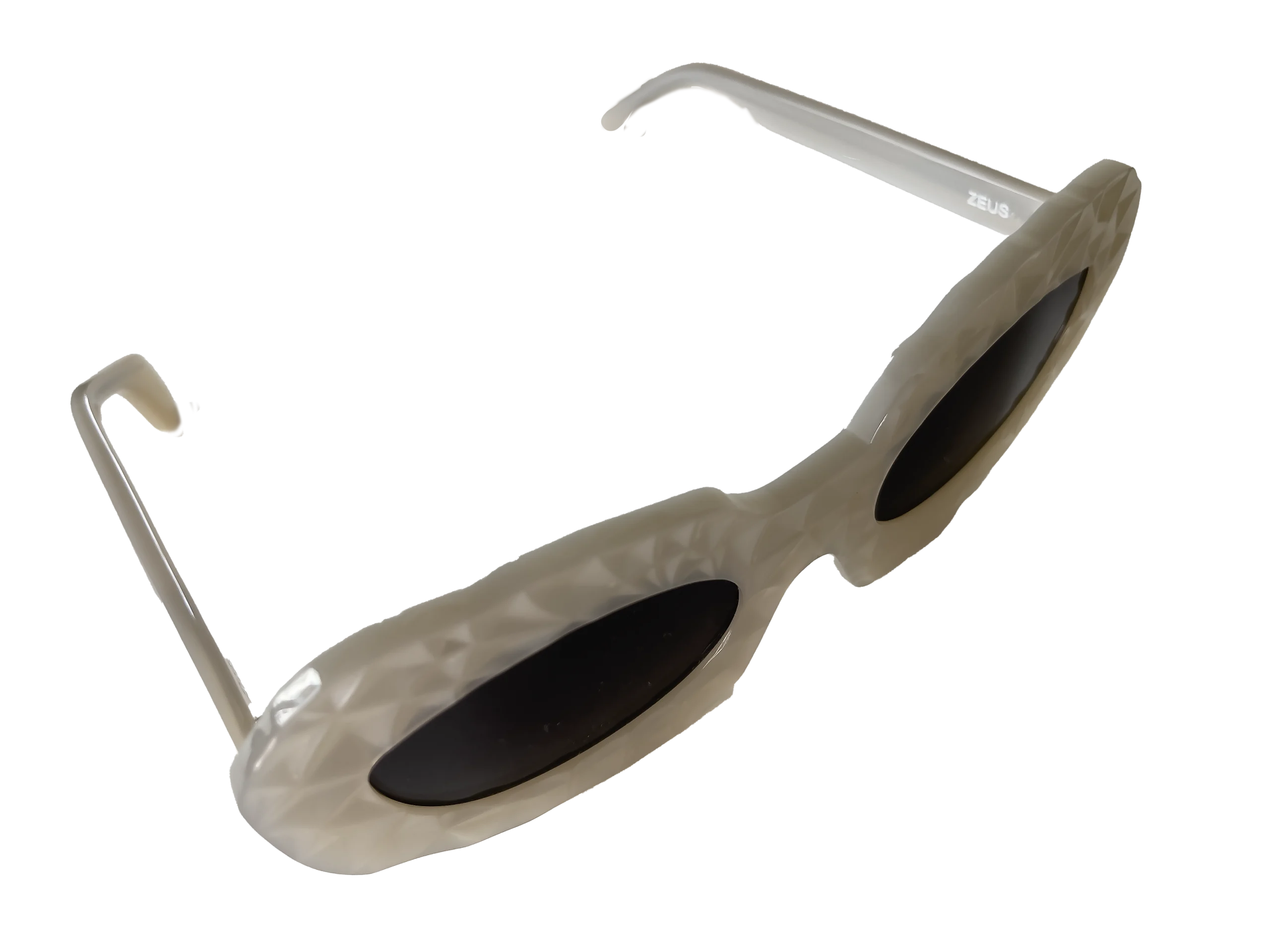 lunettes de soleil zeus blanche nacre clarissa oliverio
