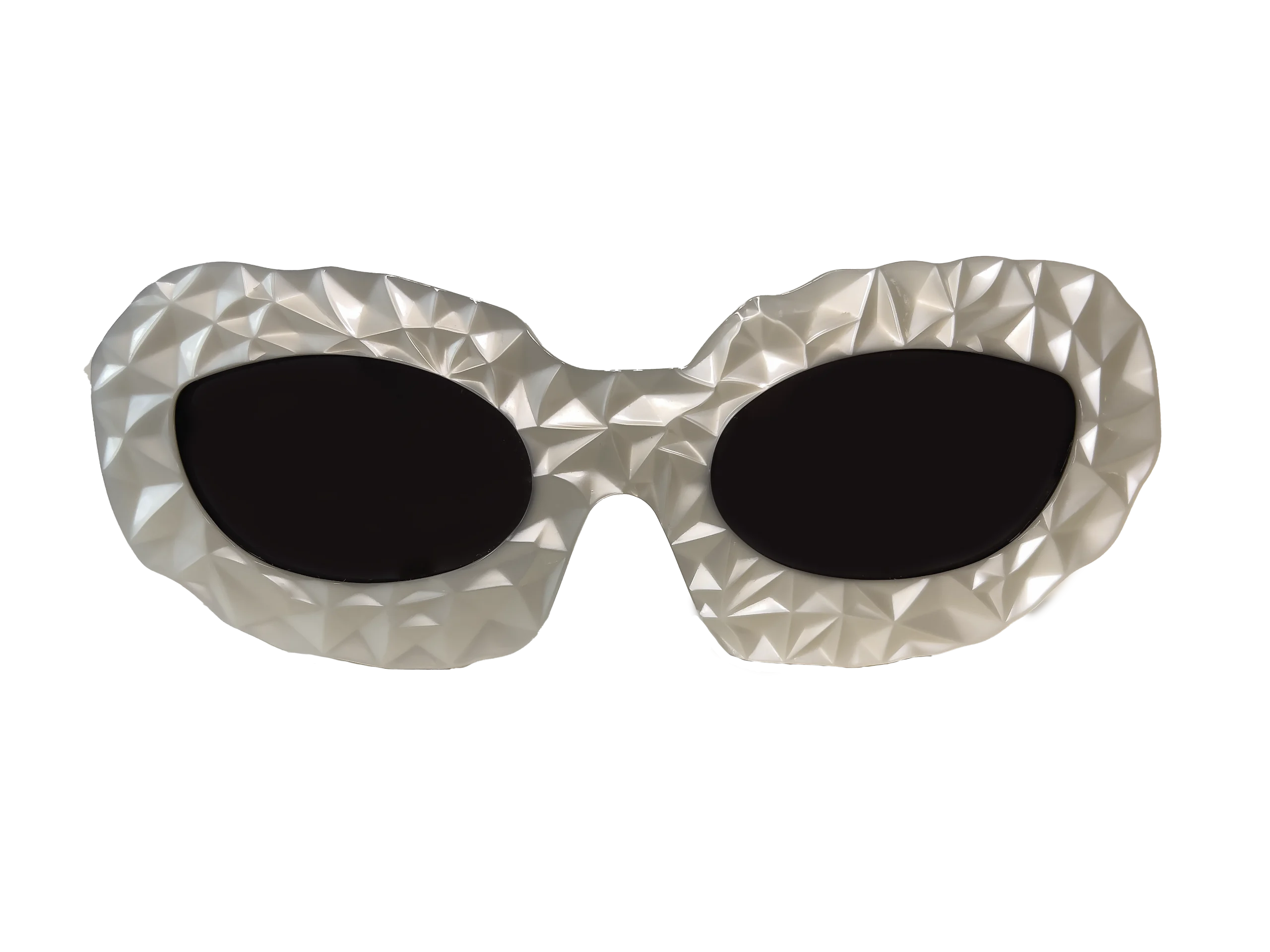 lunettes de soleil zeus blanche nacre clarissa oliverio